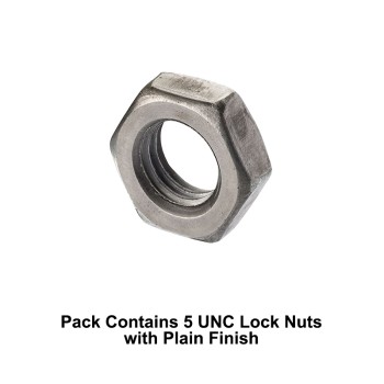 Unifix M24x36 - Grade 4 Steel Lock Nuts DIN 936 with 3mm Pitch and Plain Finish - Allow 2-3 Days