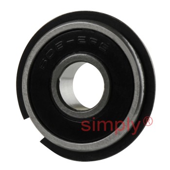 6082RSNR Budget Rubber Sealed Deep Groove Ball Bearing with Snap Ring 8x22x7mm