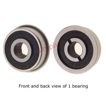 ENDURO 608FE2RSSP Sealed Flanged Extended Threaded Inner Deep Groove Bearing 8x22/24x7/8mm