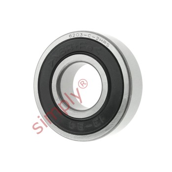 62032RS Budget Rubber Sealed Deep Groove Ball Bearing 17x40x12mm