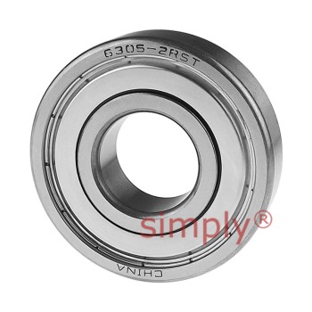 Major Branded 63052RSTFP TURFXTREME Lawn and Garden XTREME Rubber Sealed with Metal Shield Deep Groove Ball Bearing 25x62x17mm