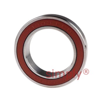 ENDURO 71803LLB-ABEC5 Angular Contact Ball Bearing with Low Friction Seals 17x26x5mm