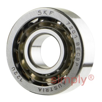 SKF 7201BECBP Single Row Angular Contact Ball Bearing 12x32x10mm