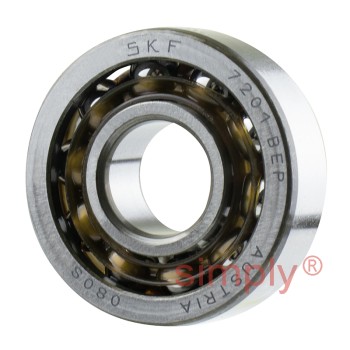 SKF 7201BEP Single Row Angular Contact Ball Bearing 12x32x10mm