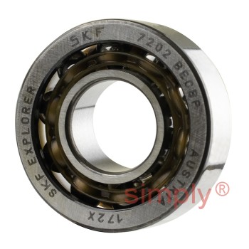 SKF 7202BECBP Single Row Angular Contact Ball Bearing 15x35x11mm