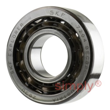 SKF 7204BECBP Single Row Angular Contact Ball Bearing 20x47x14mm