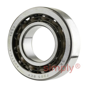 SKF 7205BEP Single Row Angular Contact Ball Bearing 25x52x15mm