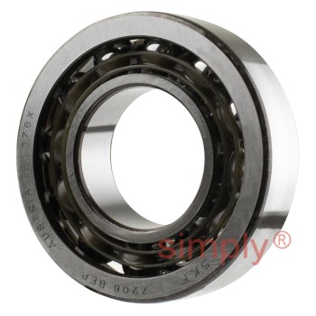 SKF 7206BEP Single Row Angular Contact Ball Bearing 30x62x16mm