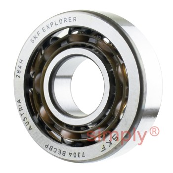 SKF 7304BECBP Single Row Angular Contact Ball Bearing 20x52x15mm