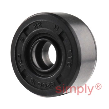 8x22x11TC4 Metric Fork and Damper Nitrile Rubber Oil Seal with Extra Internal Sealing Profile and Raised Outer Sealing Band on Outside Diameter