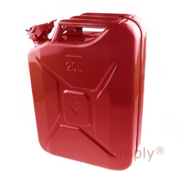 FCR20 Metal Fuel Can 20L Red for Petrol Diesel Oil Kerosene Paraffin Gasoline etc