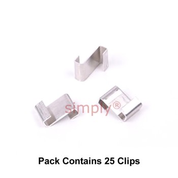 Universal Parts GH012 Greenhouse Aluminium Z Lap Clips Pack of 25