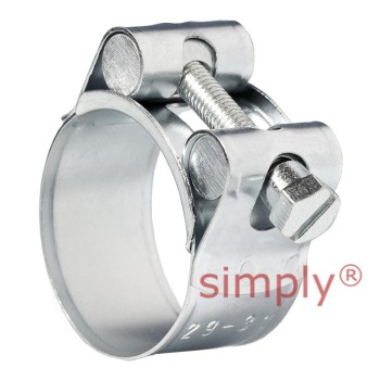 JSC031MS Zinc Plated Steel Jubilee Superclamp Clip Adjustment Range 29mm - 31mm Band Width 18mm