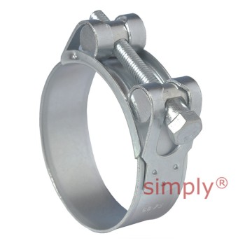 JSC073MS Zinc Plated Steel Jubilee Superclamp Clip Adjustment Range 68mm - 73mm Band Width 25mm