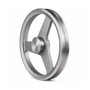 SPZ Section Un-Bored Aluminium Pulley with 2 Grooves 200mm Pitch Diameter