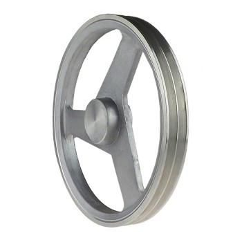 SPZ Section Un-Bored Aluminium Pulley with 2 Grooves 200mm Pitch Diameter