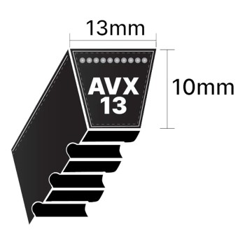 AVX13x610 Major Brand AVX-Section Cogged V-Belt
