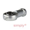Durbal BEF14-20-502 Maintenance Free Left Hand Metric Steel / PTFE Lined Female Rod End M14 Thread