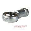 Durbal BEFN14-20-502 Maintenance Required Left Hand Metric Steel Female Rod End M14 Thread