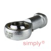 Durbal BEFN18-20-501 Maintenance Required Right Hand Metric Steel Female Rod End M18x1.5 Thread