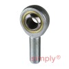 Durbal BEMN30-20-501 Maintenance Required Right Hand Metric Steel Male Rod End M30x2 Thread