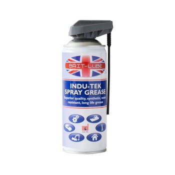 Brit-Lube Indu-Tek Spray Grease 400ml - Allow 2-3 Days