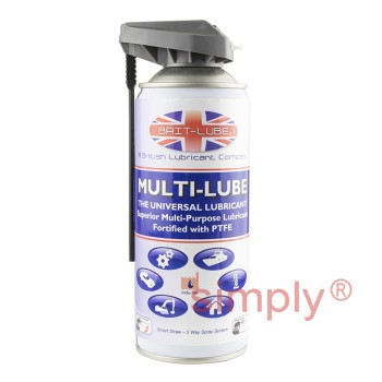 Brit-Lube Multi-Clean for Degreasing of Metal Components Aerosol Spray 400ml