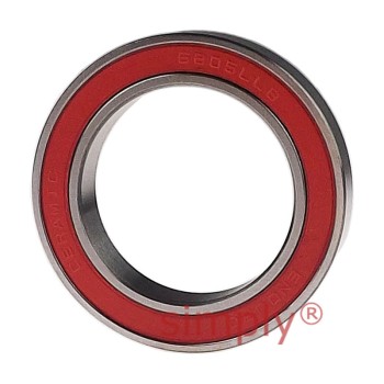 ENDURO CH6805LLB Ceramic Hybrid Deep Groove Bearing with Low Friction Seals 25x37x7mm