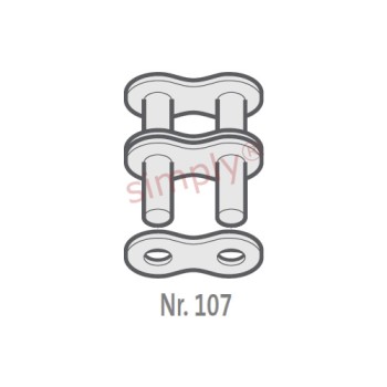 Renold SD 08B-2-NO107 BS Duplex Chain Outer Link To Be Riveted 1/2 inch Pitch