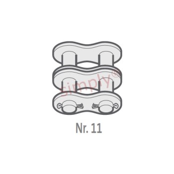 Renold Blue Box 10B-2-NO11 BS Duplex Chain Cottered Connecting Link 5/8 inch Pitch