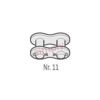 Renold SD 50-1-NO11 ANSI / AS Simplex Chain Cottered Connecting Link 5/8 inch Pitch