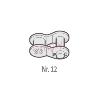 Major Brand 083-1-NO12 BS Narrow Section Simplex Chain Single Cranked Cottered Link 1/2 inch Pitch