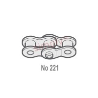 Sedis Alpha 06B-1-NO221 BS Simplex Double Cranked Link 3/8 inch Pitch