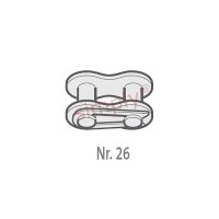 Branded SS 08B-1-NO26 Connecting Link With Spring Clip 1/2 Inch Pitch