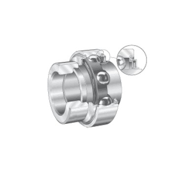 INA E20XLKLL Metric Parallel Outer Bearing Insert with L Seals and Eccentric Collar 20x47x43.7mm