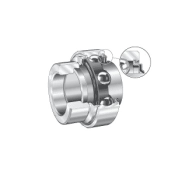 INA E20XLKRR Metric Parallel Outer Bearing Insert with R Seals and Eccentric Collar 20x47x43.7mm