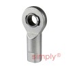 Durbal EF17-20-501 Maintenance Free Right Hand Metric Steel / PTFE Lined Female Rod End M16 Thread