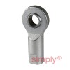 Durbal EF30-20-501 Maintenance Free Right Hand Metric Steel / PTFE Lined Female Rod End M30x2 Thread