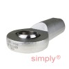 Durbal EF30-20-501 Maintenance Free Right Hand Metric Steel / PTFE Lined Female Rod End M30x2 Thread