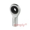 Durbal EFN35-20-502 Maintenance Required Left Hand Metric Steel Female Rod End M36x3 Thread