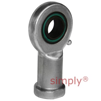 Fluro EI122RS Right Hand Zinc Plated Steel Female Plain Rod End M12 Thread
