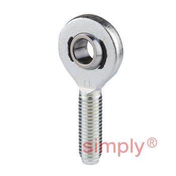 Durbal EM35-20-501 Maintenance Free Right Hand Metric Steel / PTFE Lined Male Rod End M36x3 Thread