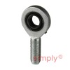 Durbal EMN35-20-502 Maintenance Required Left Hand Metric Steel Male Rod End M36x3 Thread