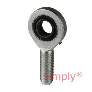 Durbal EMN40-21-501 Maintenance Required Right Hand Metric Steel Male Rod End M39x3 Thread