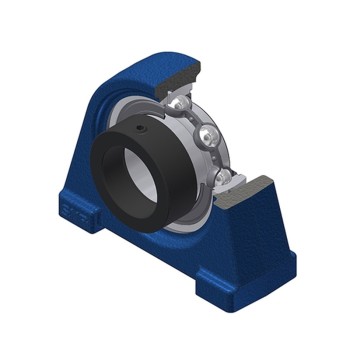 SNR ESPAE204 Threaded Base Small Footprint Metric Pillow / Plummer Block Housing with Eccentric Collar Insert 20mm Bore - Allow 2-3 Days