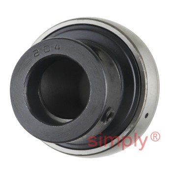 SNR EX204G2 Metric Full Width Spherical Outer Bearing Insert 20mm Bore 47mm Outside Diameter with Eccentric Collar