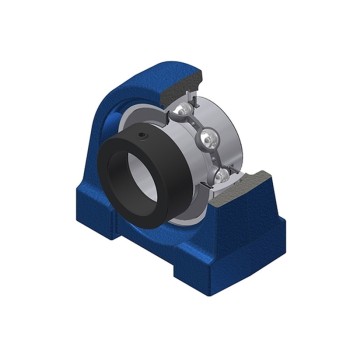 SNR EXPG201 Threaded Base Small Footprint Metric Pillow / Plummer Block Housing Supplied with Eccentric Collar Insert 12mm Bore - Allow 2-3 Days