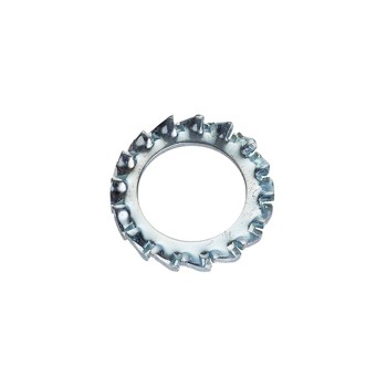 Unifix M10x18x0.9mm External Serrated Washer DIN 6798A with Bright Zinc Plated Finish