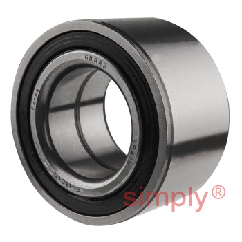 F16040 Rubber Sealed Double Row Wheel Bearing 40x74x40mm