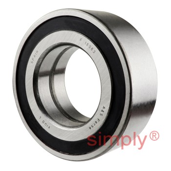 F16063 Rubber Sealed Double Row Wheel Bearing 45x85x30.2mm